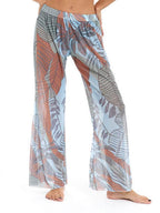 Women's Elegant Floral Print Beach Pants