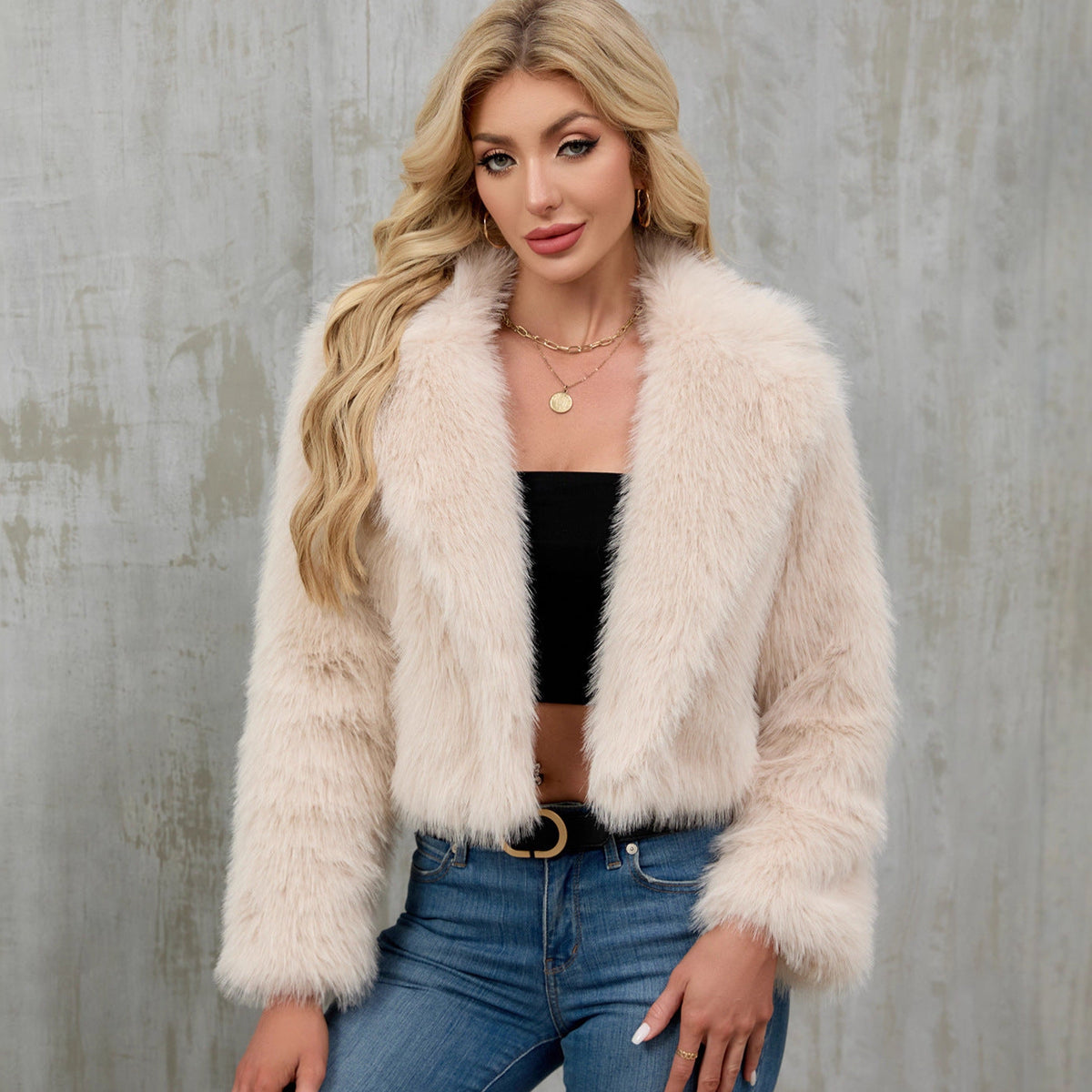 Women's Elegant Faux Fur Bolero