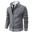 Women's Elegant Cardigan with Stand-Up Collar