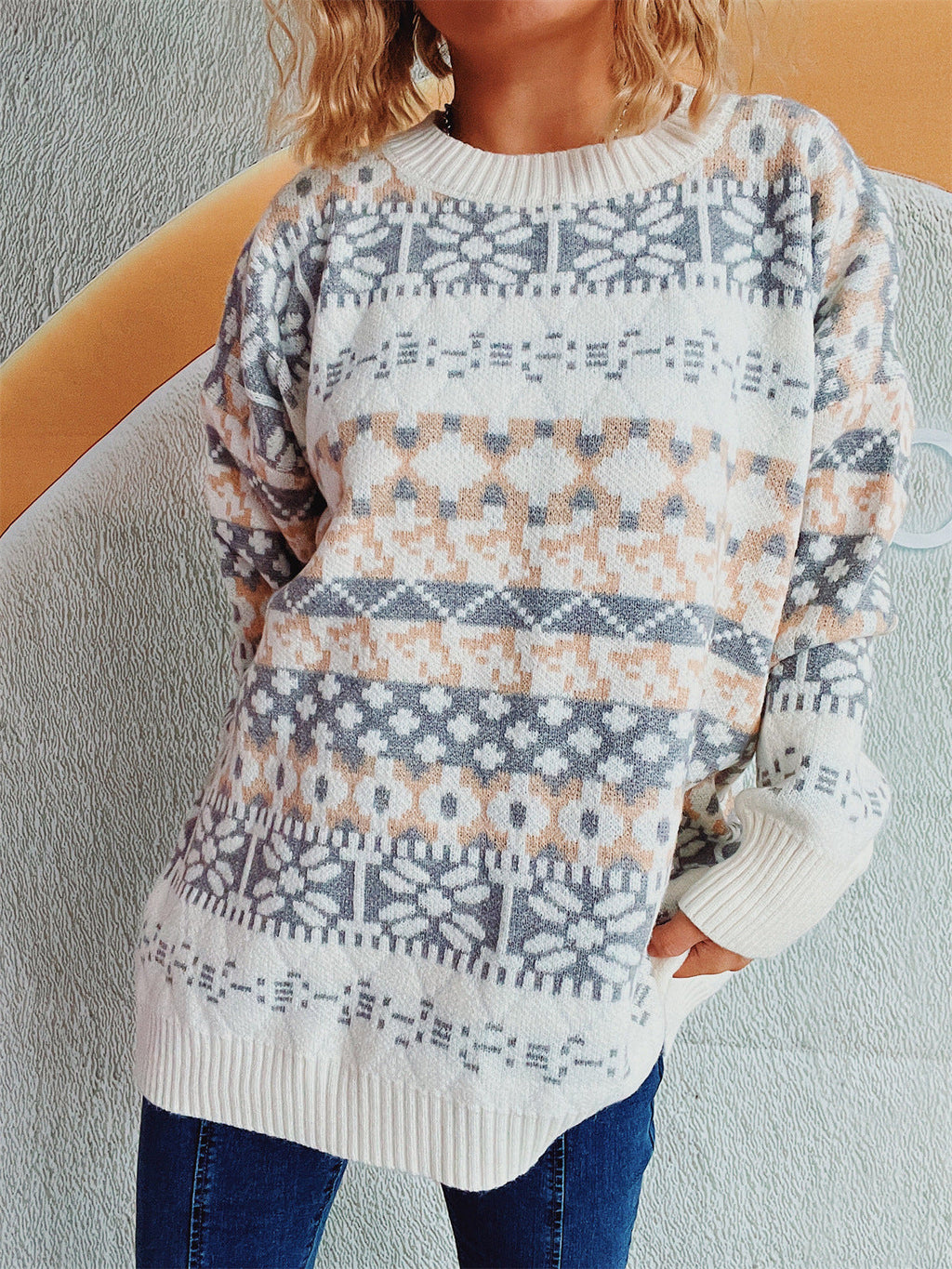 Women's Cozy Winter Pattern Sweater