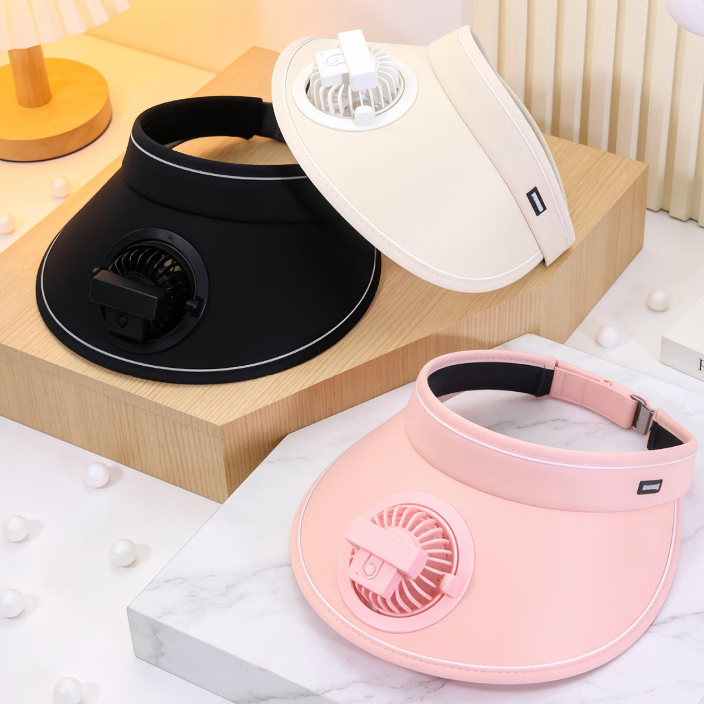 Women's Portable Cooling Hood with Integrated Fan System