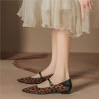 Women's Ballet Flats with Floral Accents