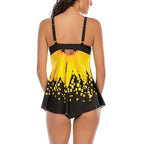 Women's Swim Dress with Modern Gradient