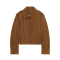Women's Cropped Jacket with Decorative Button Details and Elegant Cut