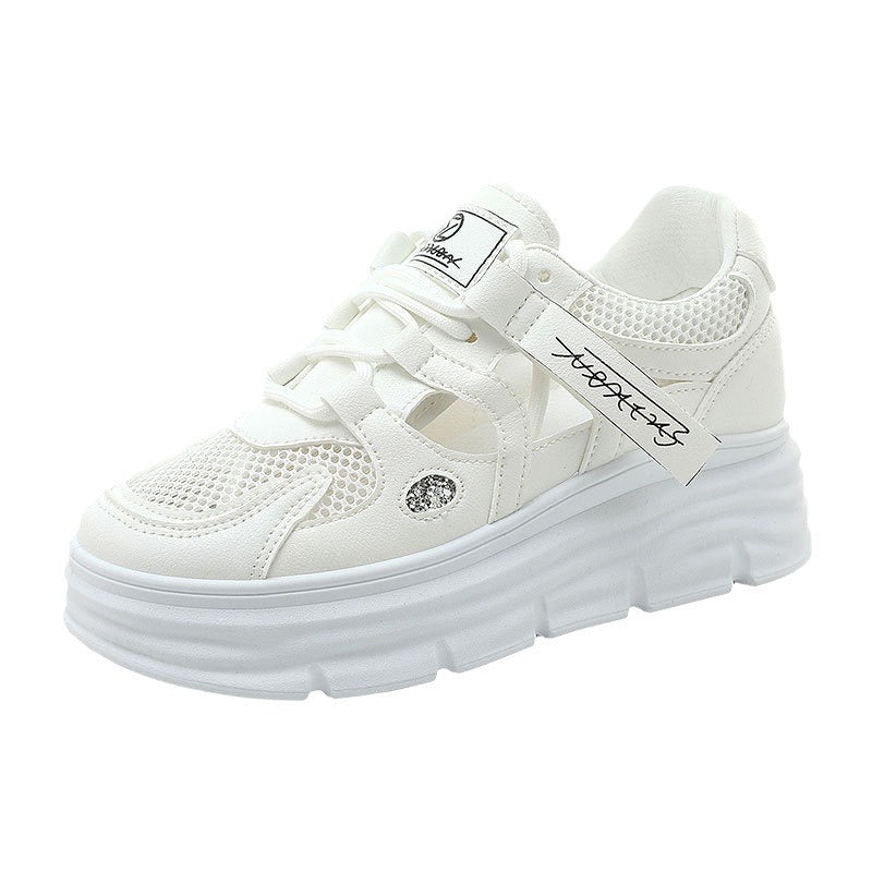 Women's Breathable Platform Sneakers with Ergonomic Design