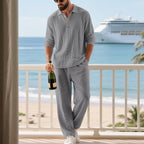 Men's Relaxed Cotton Muslin Resort Set