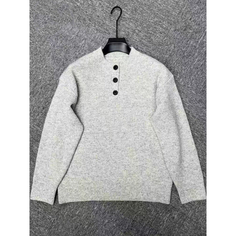 Women's Fine Knit Sweater with Button Details