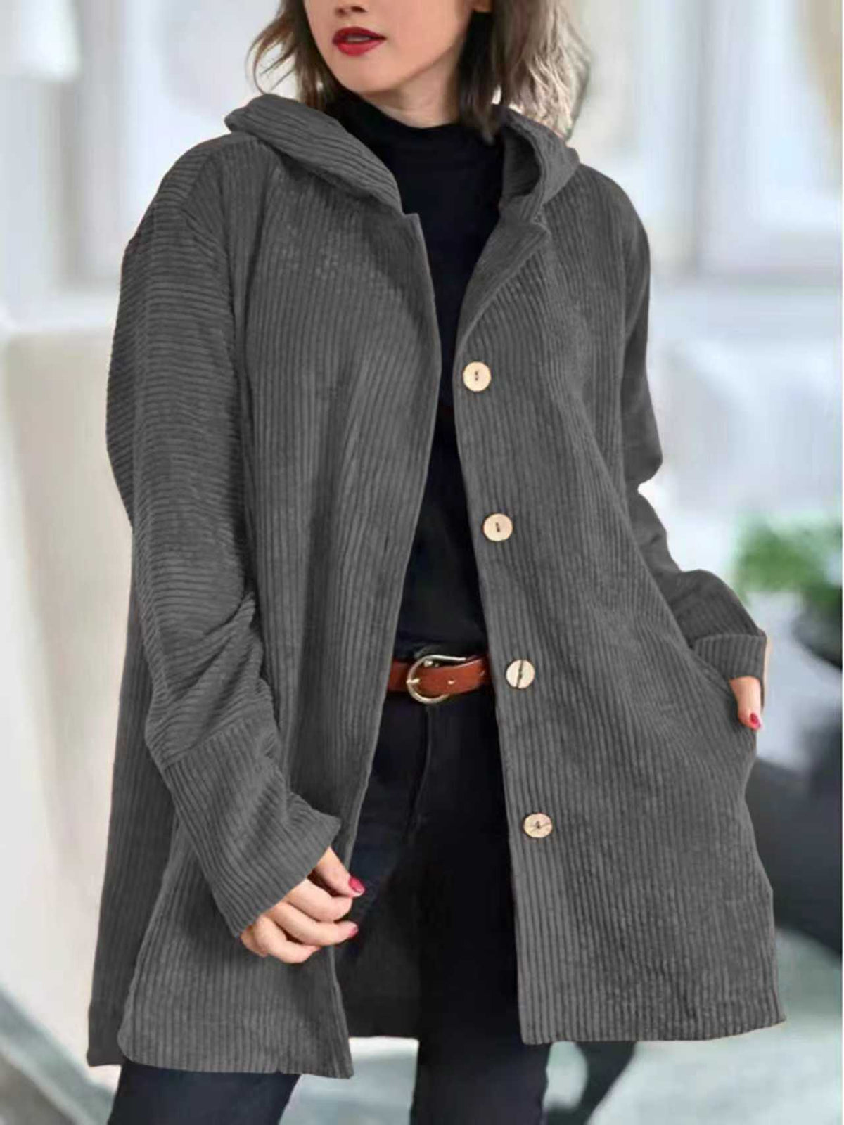 Women's Fleece Hoodie Coat