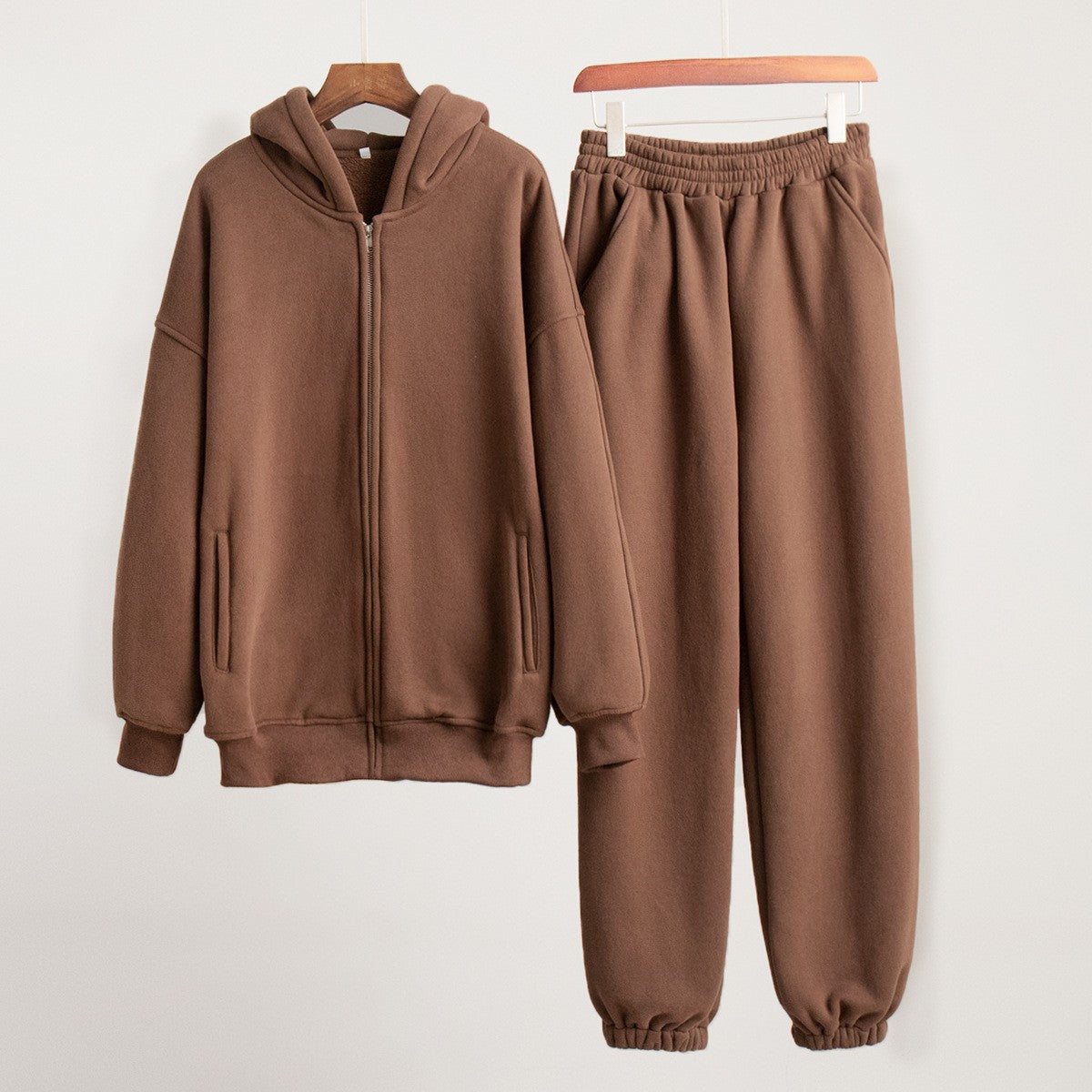 Women's Comfortable Leisure Set with Hood and Elastic Waistband