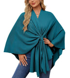 Women's Elegant Wrap Sweater with Asymmetrical Cut