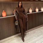 Elegant Complete Outfit with Sophisticated Draping