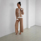 Women's Elegant Ribbed Knit Set
