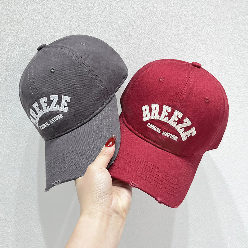 Men's Casual Distressed Cotton Cap