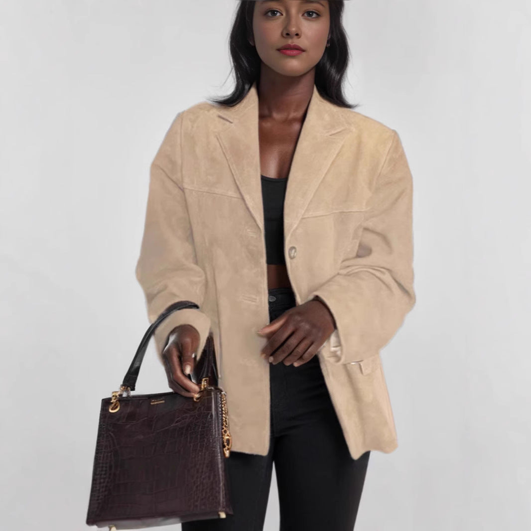 Elegant Suede Blazer