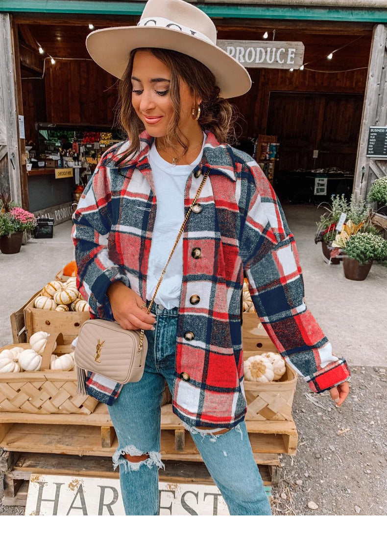 Women's Plaid Flannel Shirt