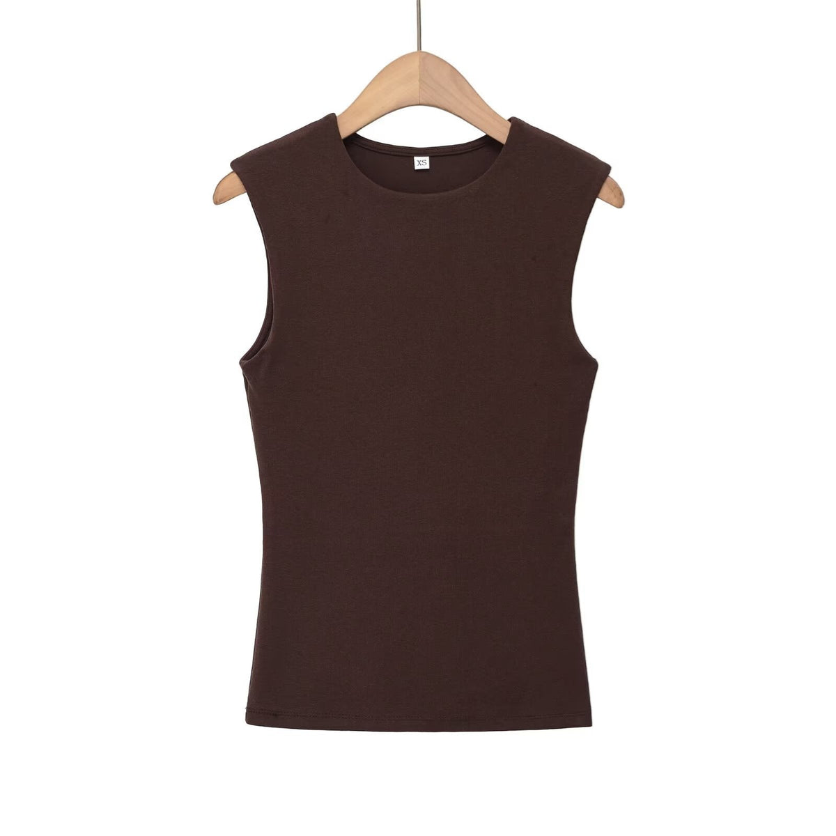 Women's Sleeveless Top with Modern Cut and Form-Fitting Design