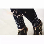 Women's High-Quality Leggings with Sparkling Appliqués