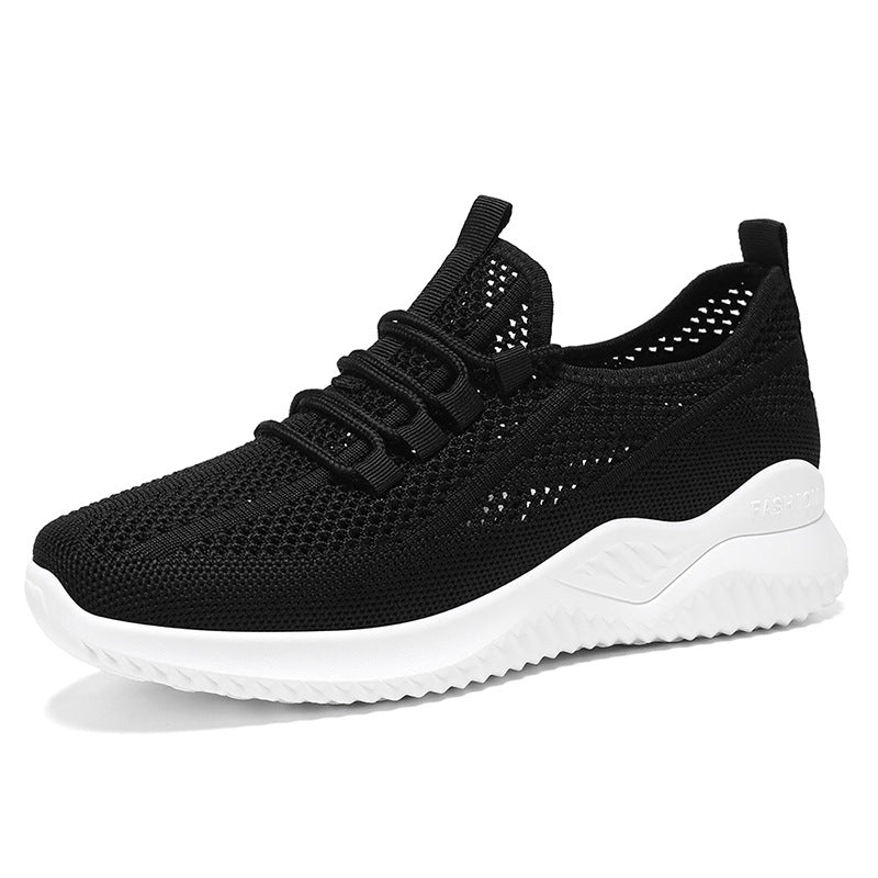Women's Breathable Sneakers with Elastic Lacing System