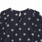 Women's Blouse with Lace and Ruffle Details
