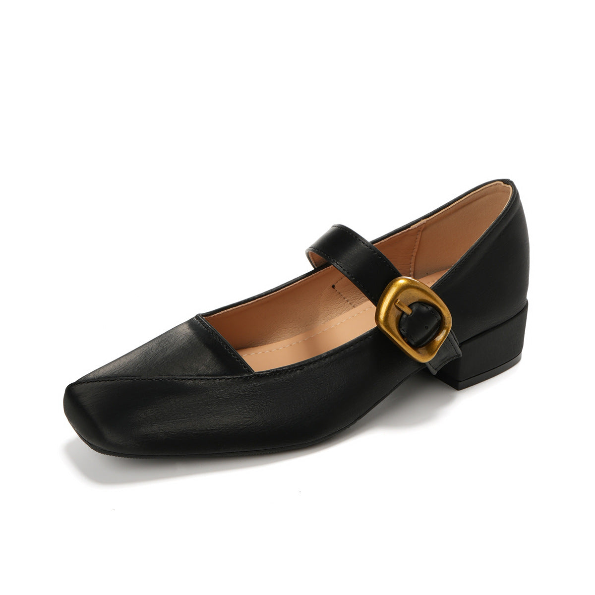 Women's Ballet Flats with Elegant Buckle