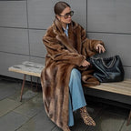 Women's Luxurious Faux Fur Coat