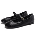 Women's Ballet Flats with Elegant Strap and Fashionable Plaid Pattern