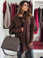Women's Elegant and Casual Hooded Jacket in High-Quality Knit