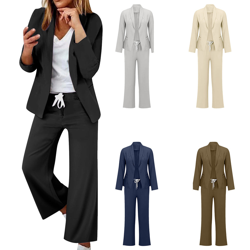 Elegant Blazer-Style Jumpsuit with Adjustable Waist