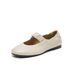 Women's Ballet Flats with Elastic Strap and Soft Inner Lining