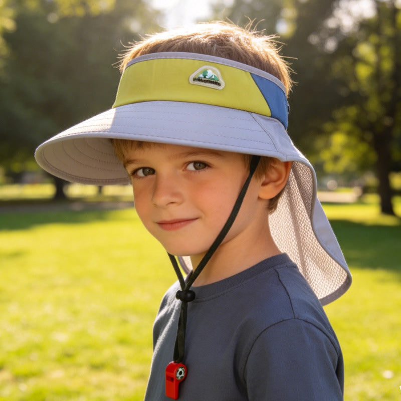 Kids' Sun Protection Hat with Neck Flap
