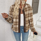 Women's Plaid Overshirt