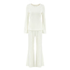 Women's Comfortable Lounge Set with Long Fit and Flowy Sleeves