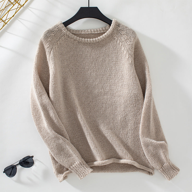 Women's Cozy Wide-Cut Knit Sweater