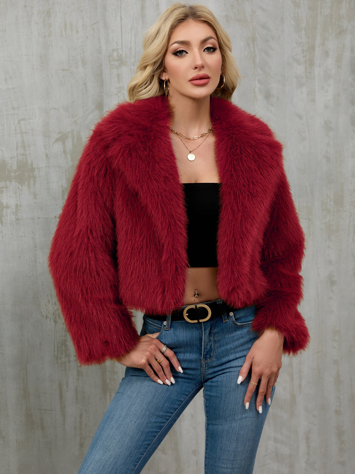 Women's Elegant Faux Fur Bolero
