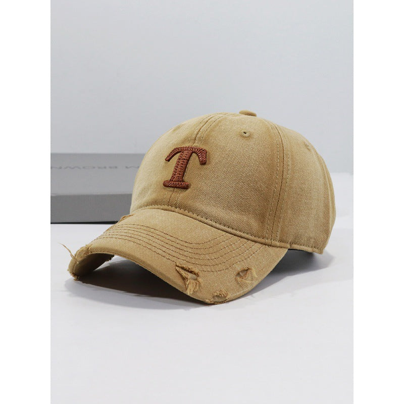 Men's Distressed Denim Cap
