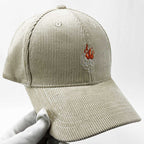 Corduroy Graphic Baseball Cap