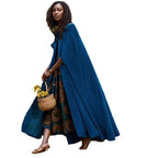 Women's Elegant Hooded Cape Jacket