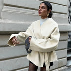 Women's Fashionable Oversized Wrap Coat