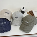 Men's Casual Checkered Baseball Cap