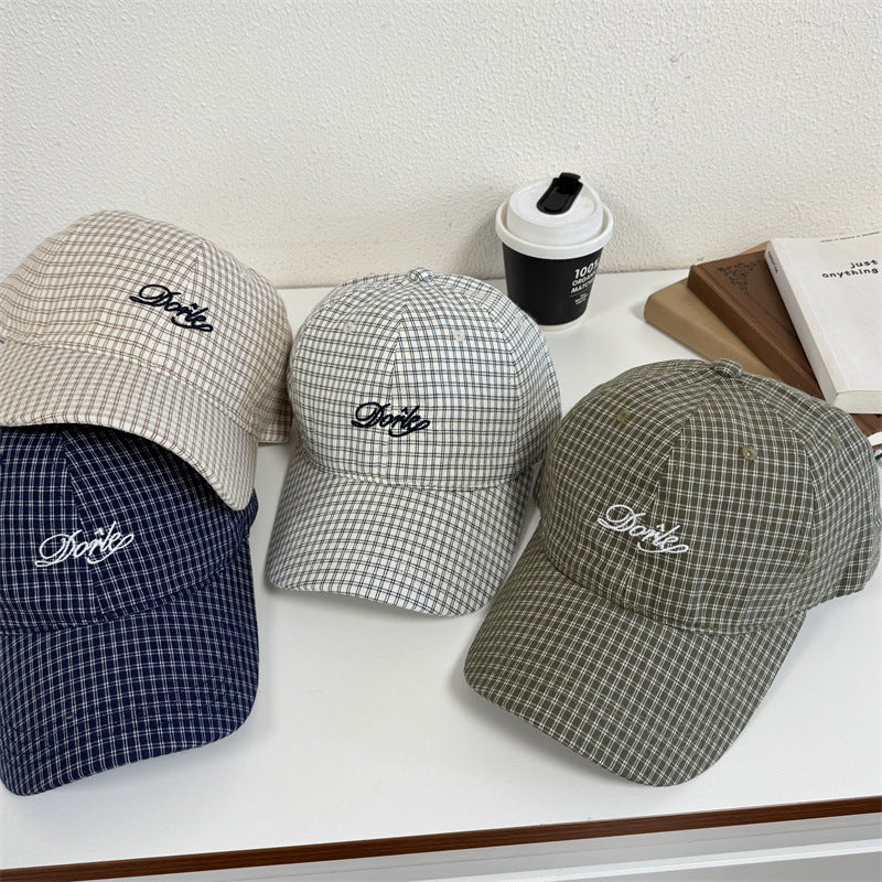 Men's Casual Checkered Baseball Cap