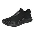 Women's Breathable Slip-On Sports Shoes with Elastic Knit