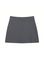 Women's Fashionable Mini Skirt with Elegant Button Placket