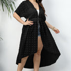 Women's Elegant Beach Cover-Up with Transparent Structure