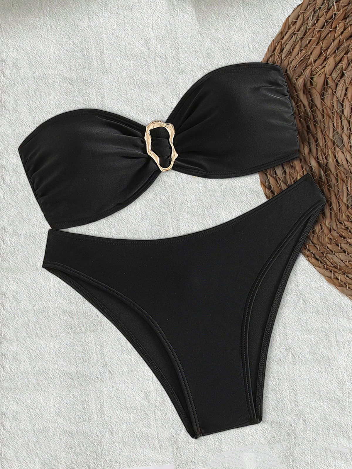 Women's Bandeau Bikini with Elegant Closure