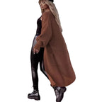 Women's Chunky Knit Cardigan with Deep Pockets and Casual Oversized Fit