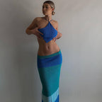 Women's Long Top and Maxi Skirt Set