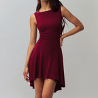 Elegant Asymmetrical Jumpsuit with Form-Fitting Cut
