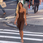 Women's Bodycon Jumpsuit with Elegant Cut