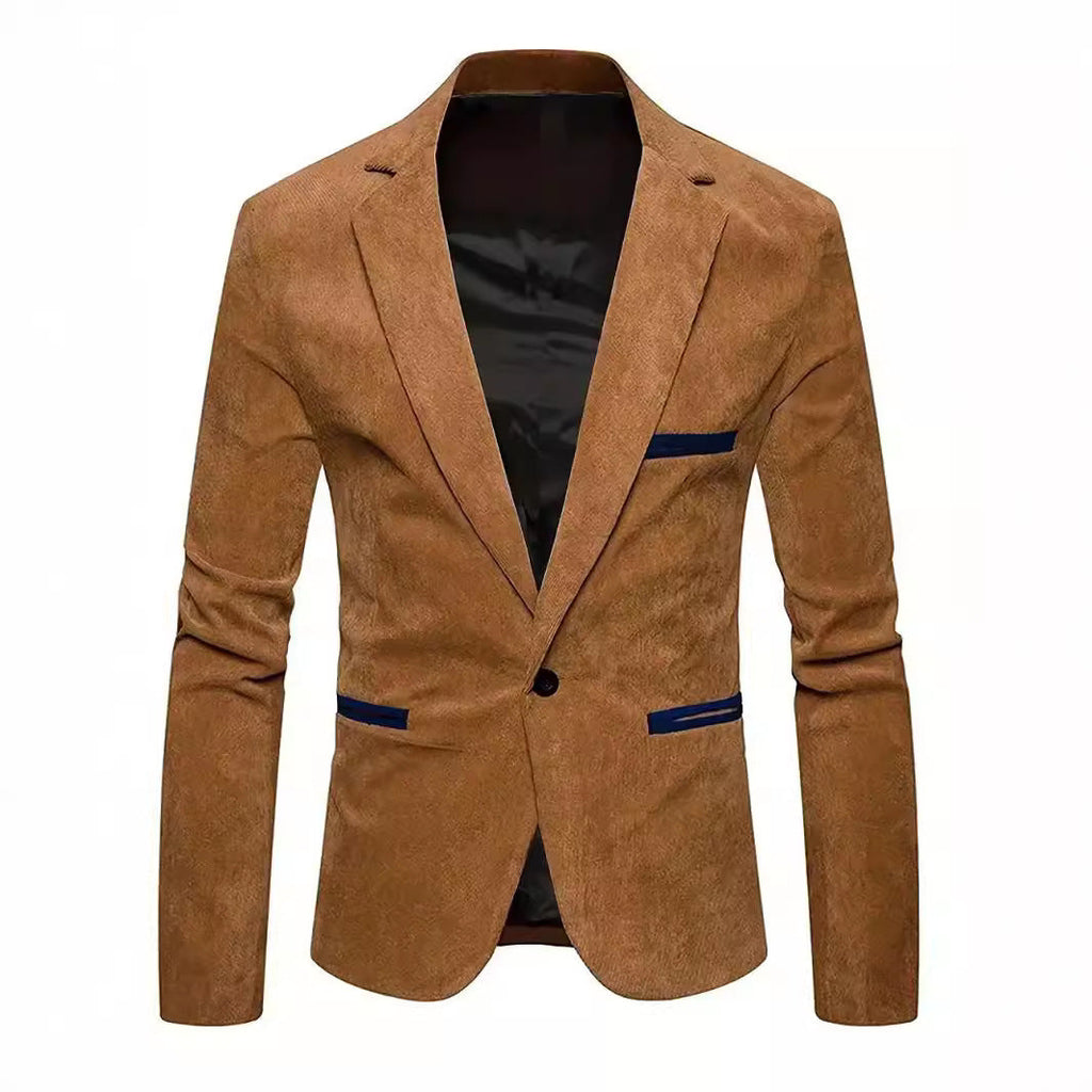 Women's Elegant Slim-Fit Blazer with Textured Fabric