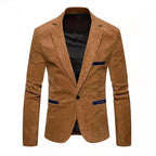Women's Elegant Slim-Fit Blazer with Textured Fabric